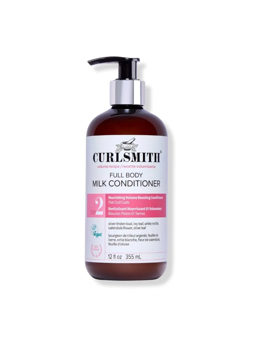 Curlsmith Full Body Milk Conditioner - White & Pink Bottle